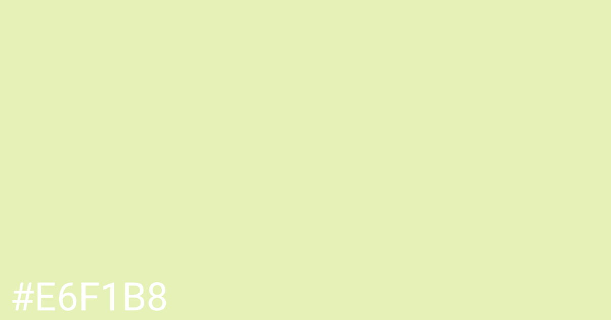 Hex color #e6f1b8 graphic