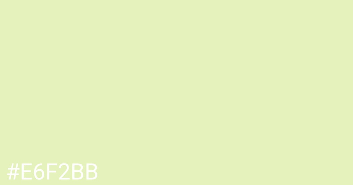 Hex color #e6f2bb graphic