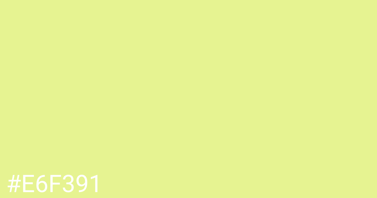 Hex color #e6f391 graphic