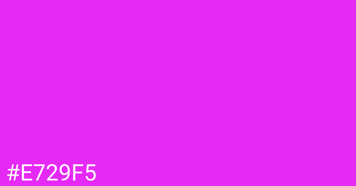 Hex color #e729f5 graphic