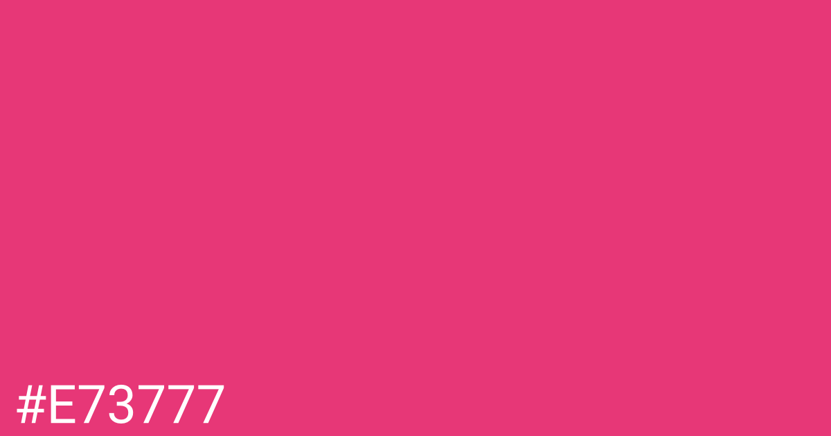 Hex color #e73777 graphic