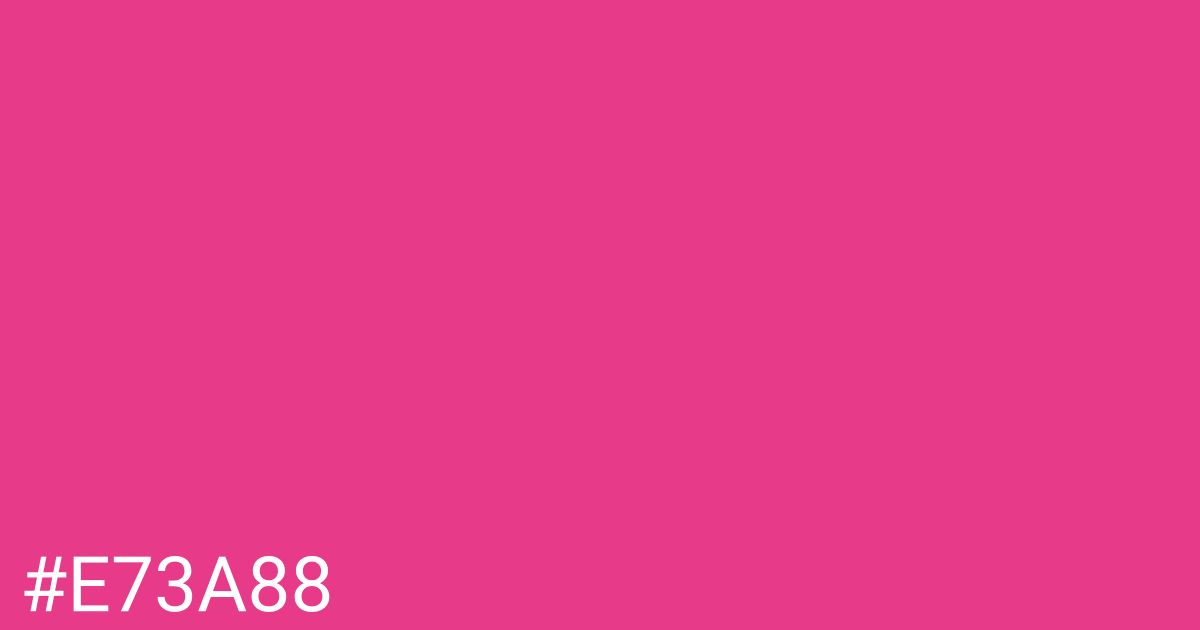 Hex color #e73a88 graphic
