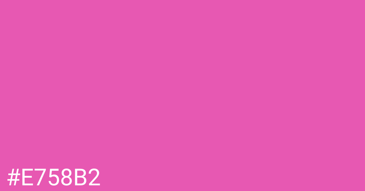 Hex color #e758b2 graphic