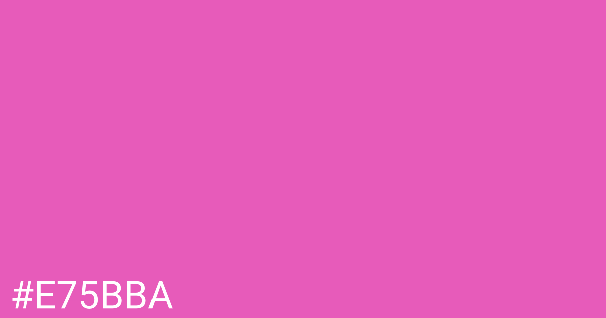 Hex color #e75bba graphic