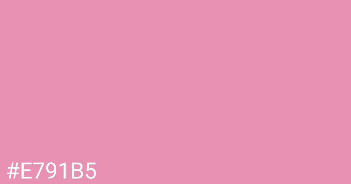 Hex color #e791b5 graphic