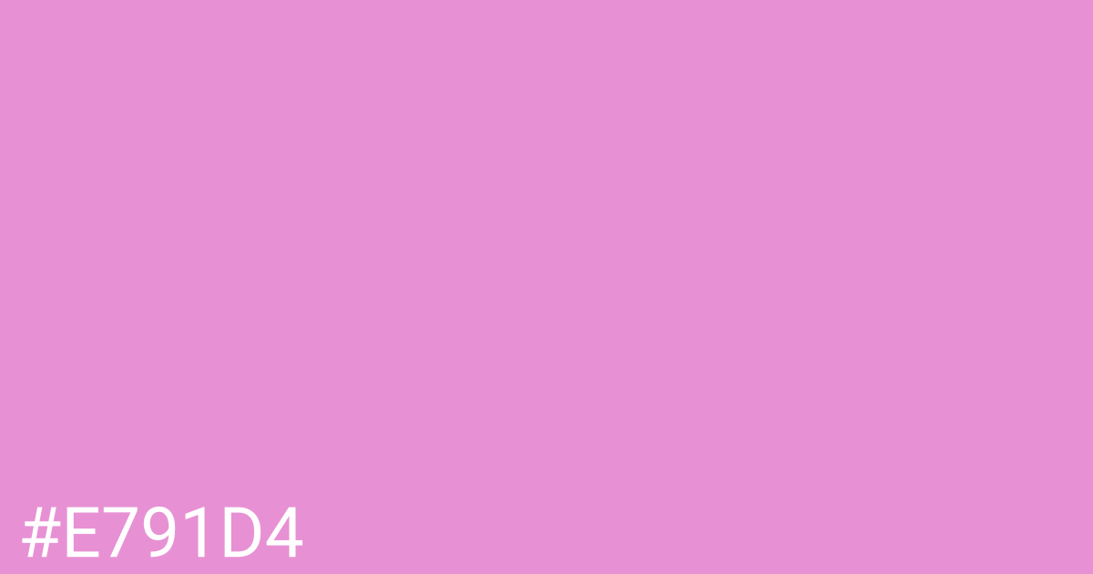 Hex color #e791d4 graphic