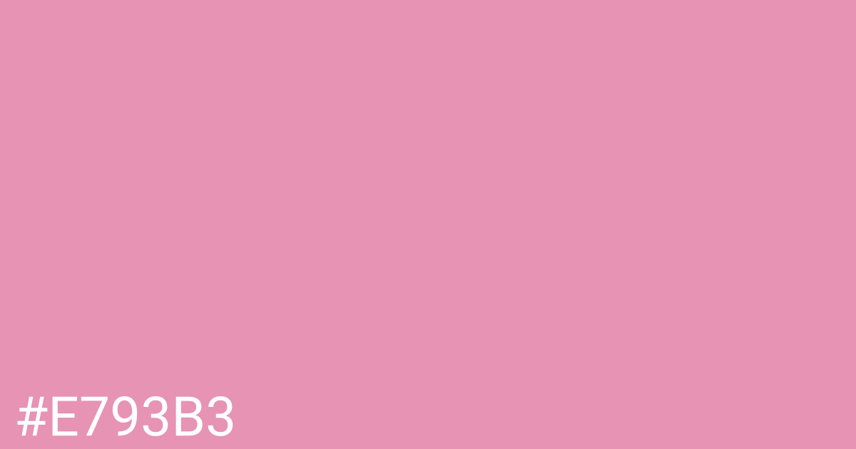 Hex color #e793b3 graphic