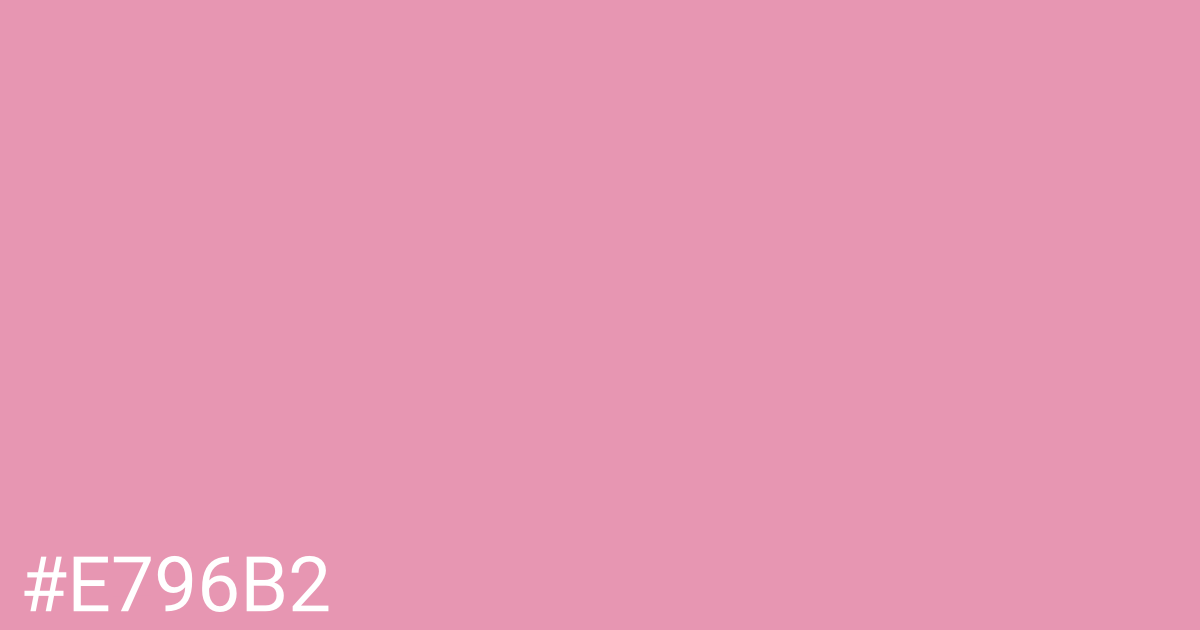 Hex color #e796b2 graphic