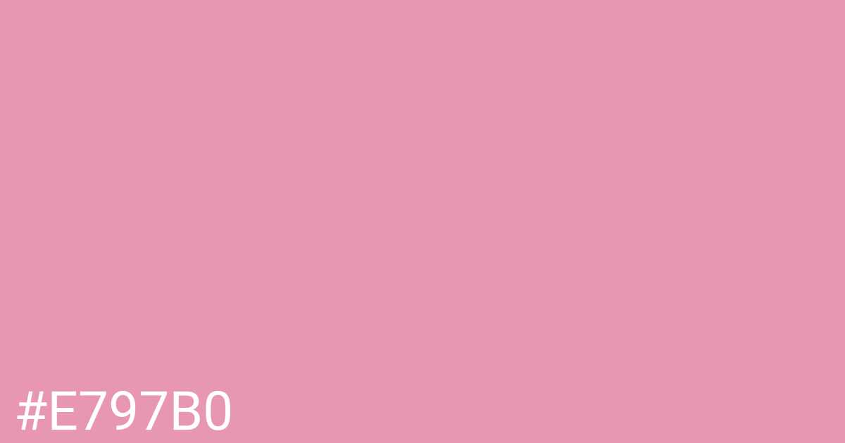 Hex color #e797b0 graphic