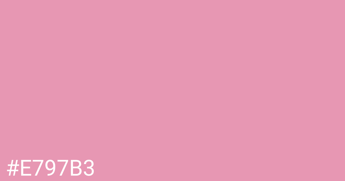 Hex color #e797b3 graphic