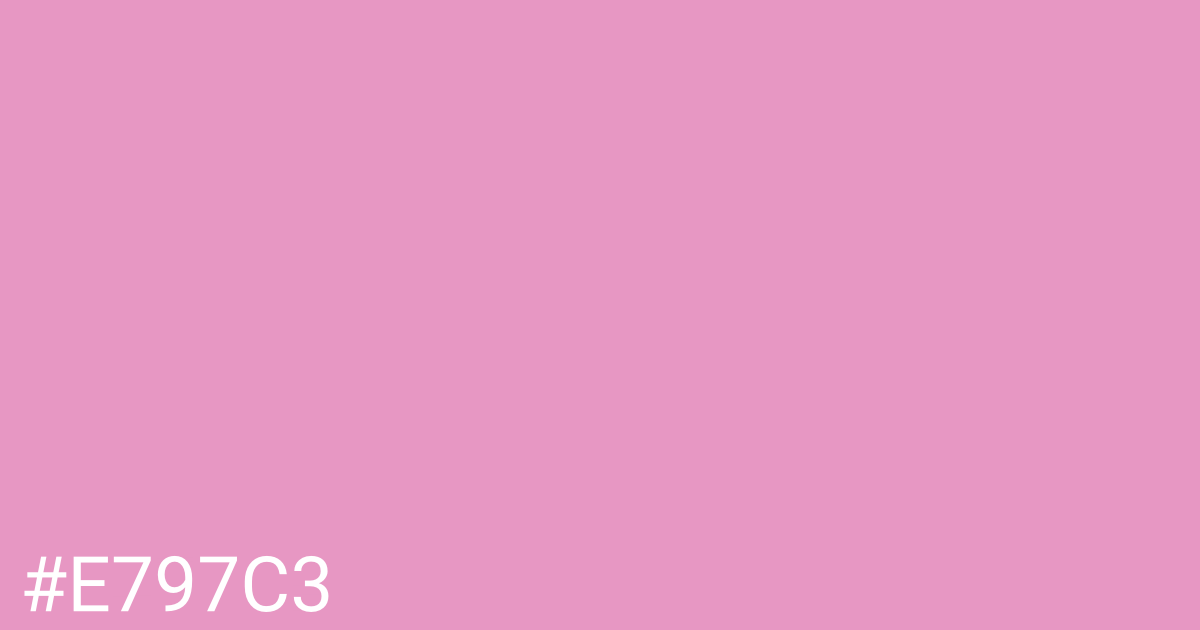 Hex color #e797c3 graphic