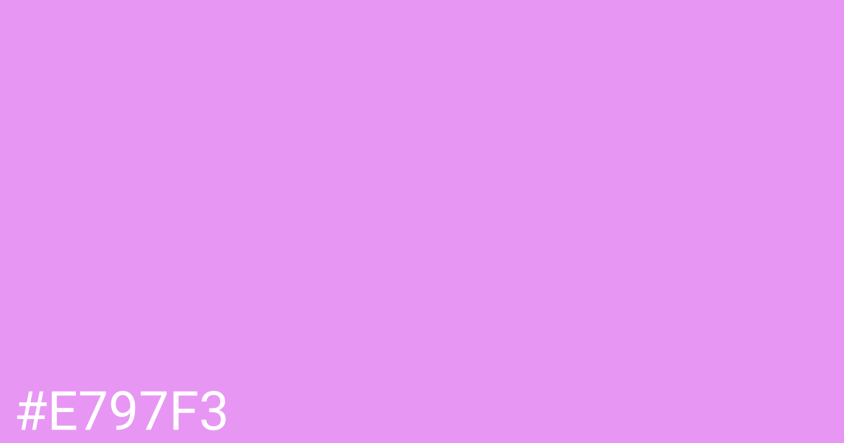 Hex color #e797f3 graphic