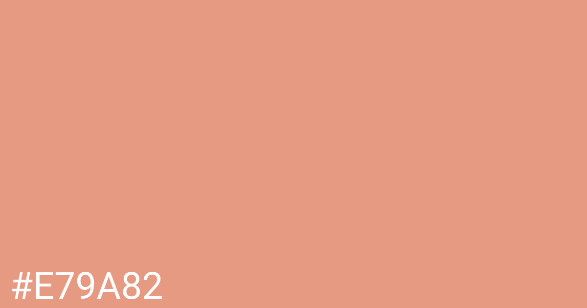 Hex color #e79a82 graphic