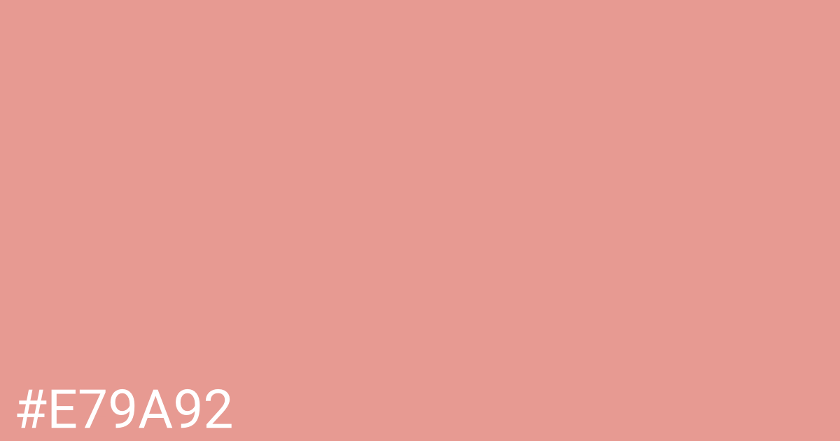 Hex color #e79a92 graphic