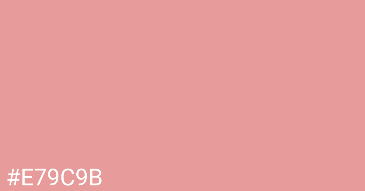 Hex color #e79c9b graphic