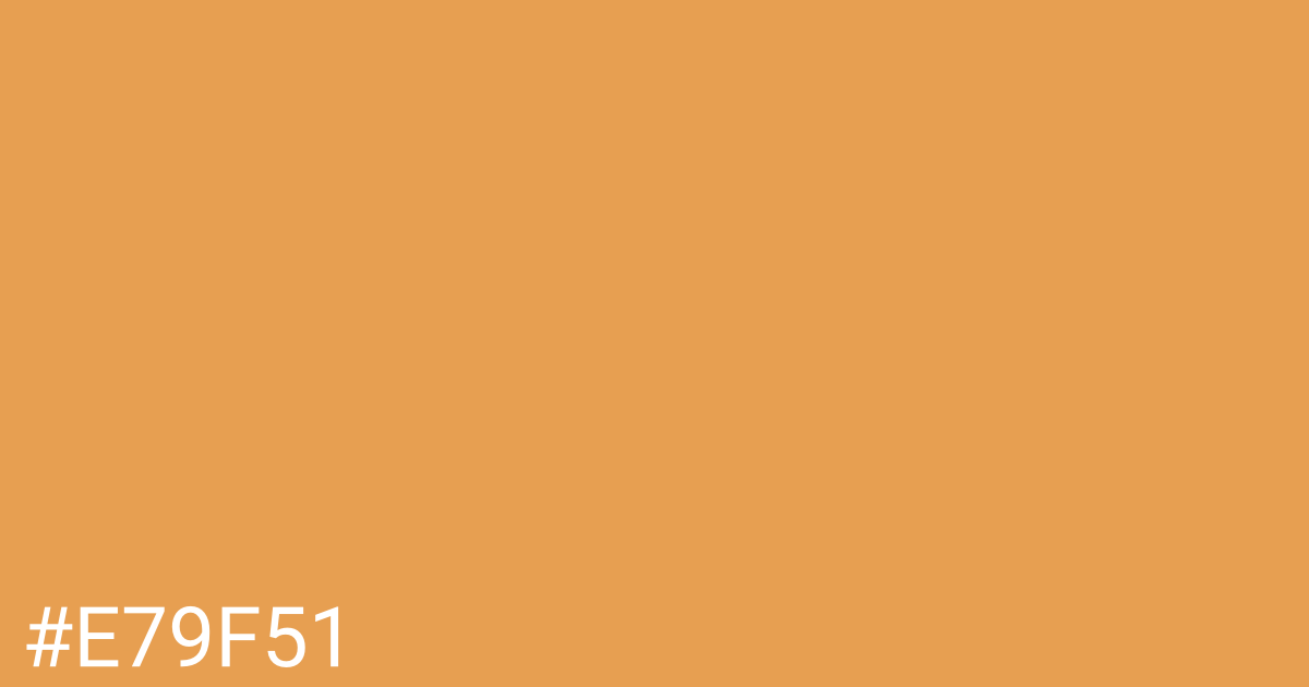 Hex color #e79f51 graphic