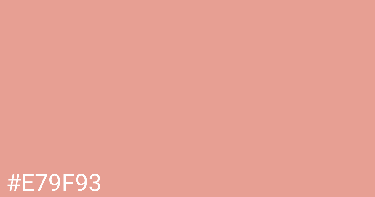 Hex color #e79f93 graphic