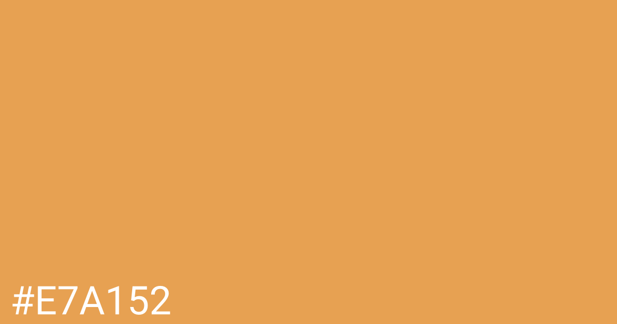 Hex color #e7a152 graphic