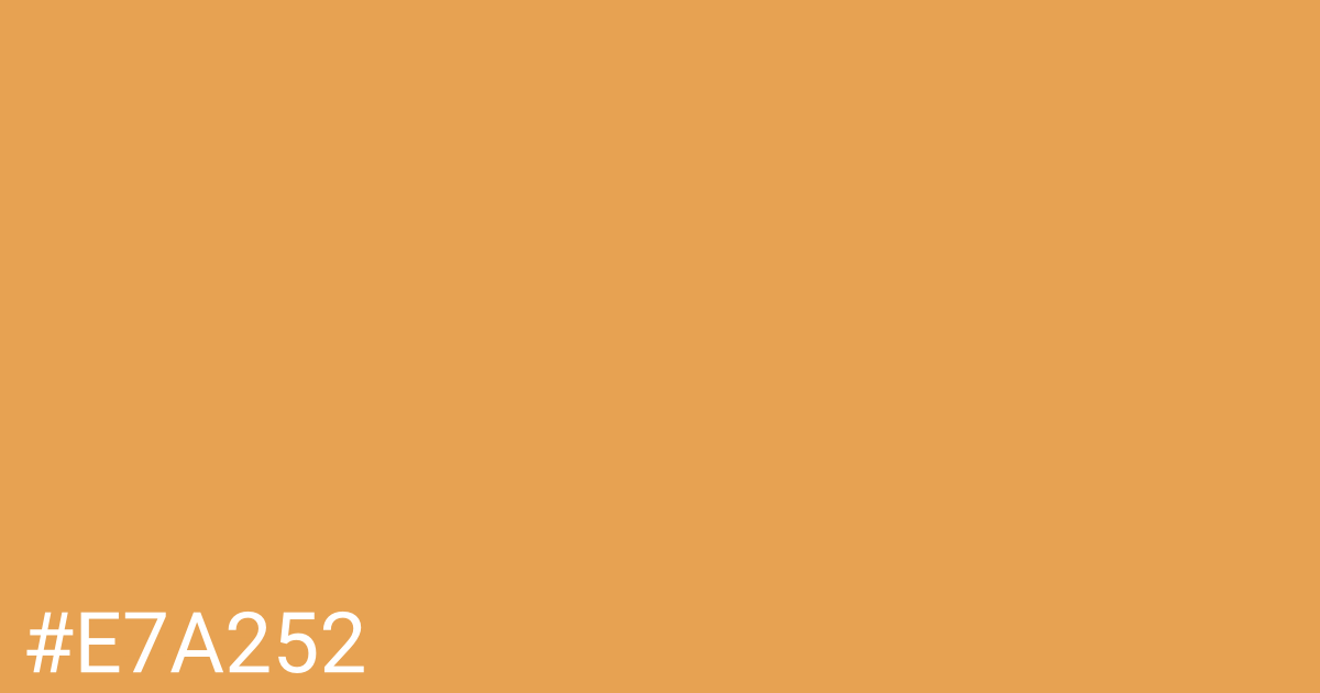 Hex color #e7a252 graphic