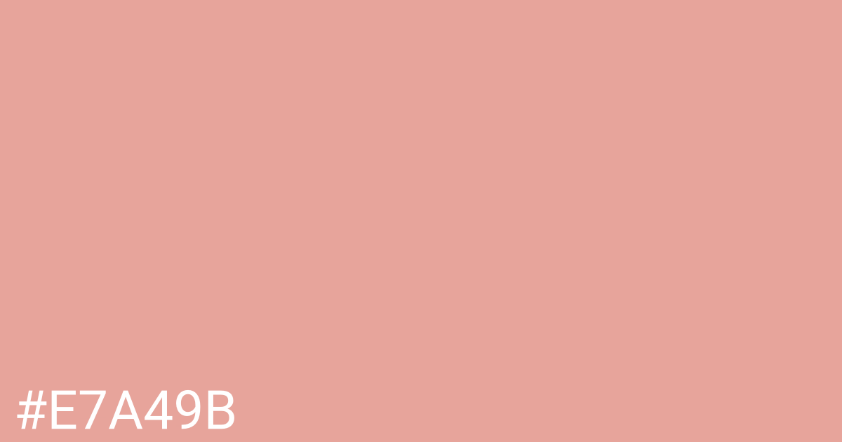 Hex color #e7a49b graphic