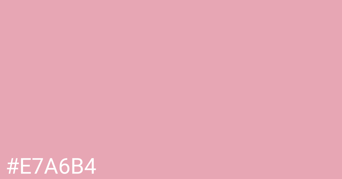 Hex color #e7a6b4 graphic