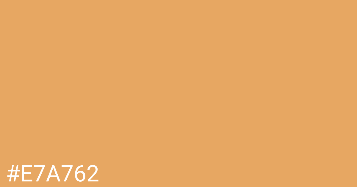 Hex color #e7a762 graphic