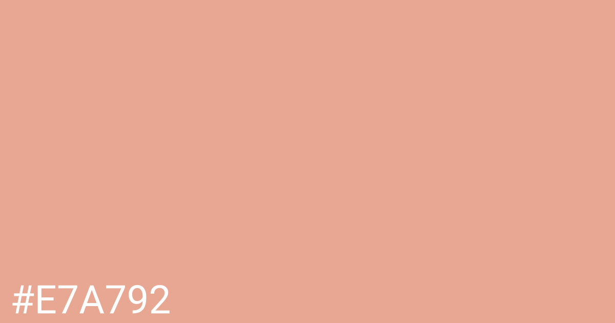 Hex color #e7a792 graphic