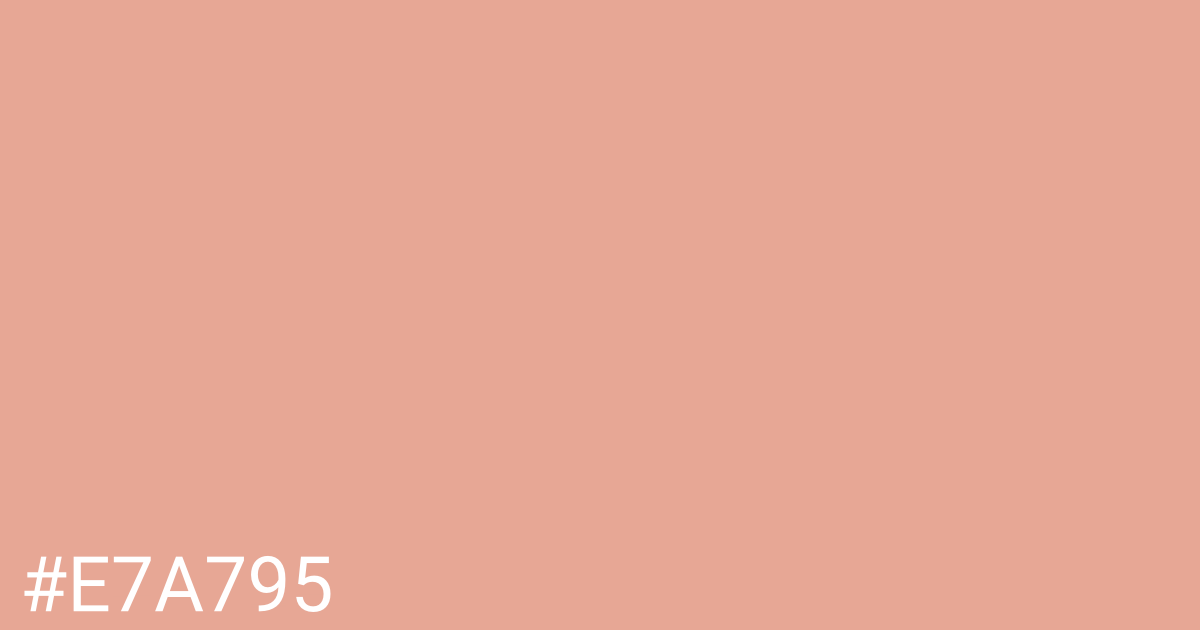 Hex color #e7a795 graphic