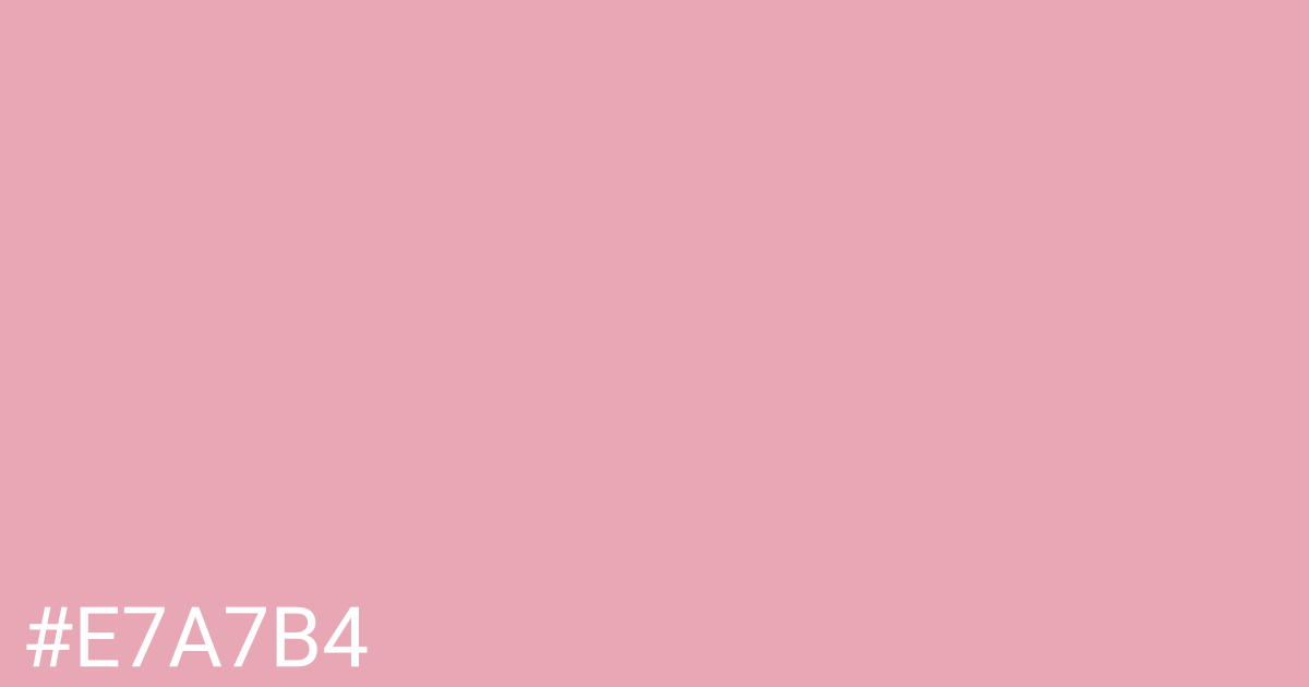 Hex color #e7a7b4 graphic