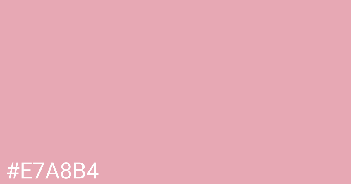 Hex color #e7a8b4 graphic