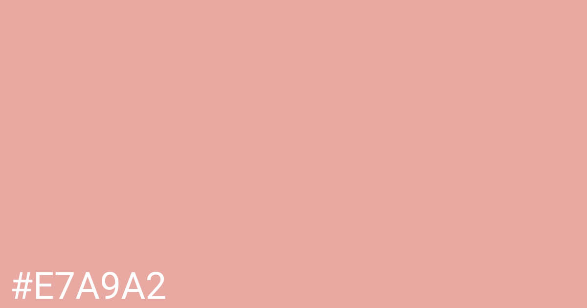 Hex color #e7a9a2 graphic