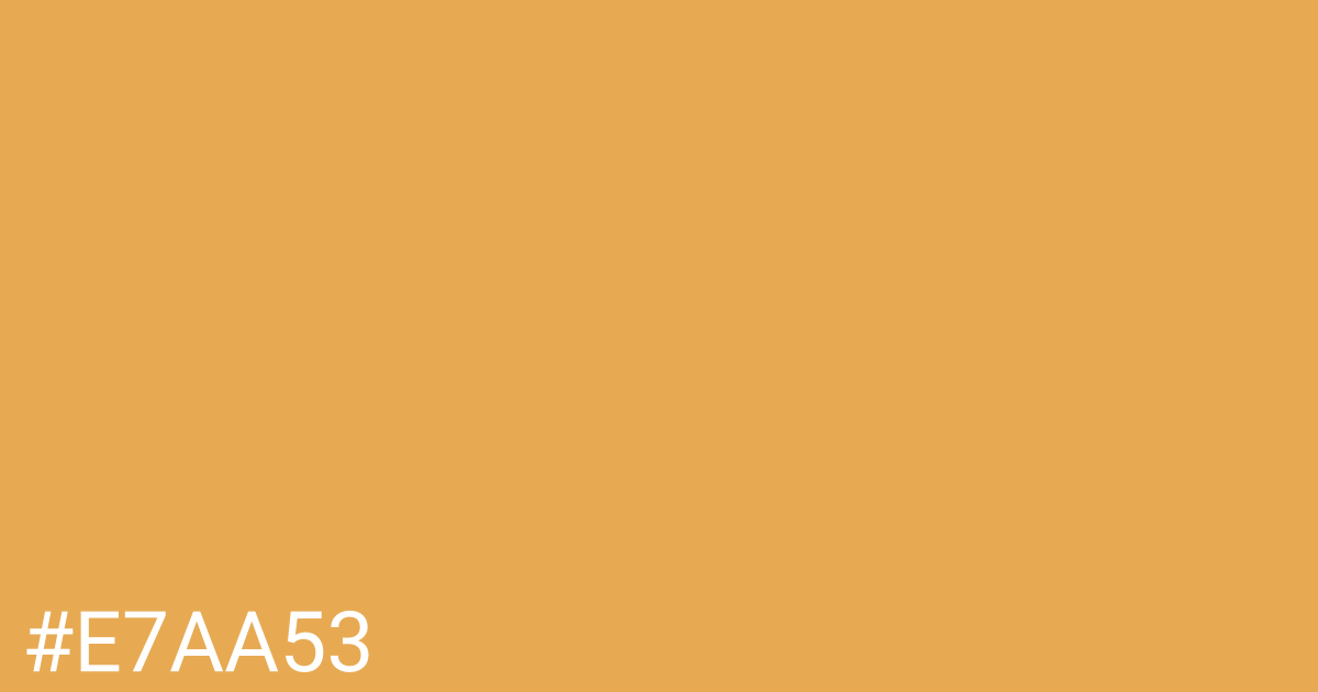 Hex color #e7aa53 graphic