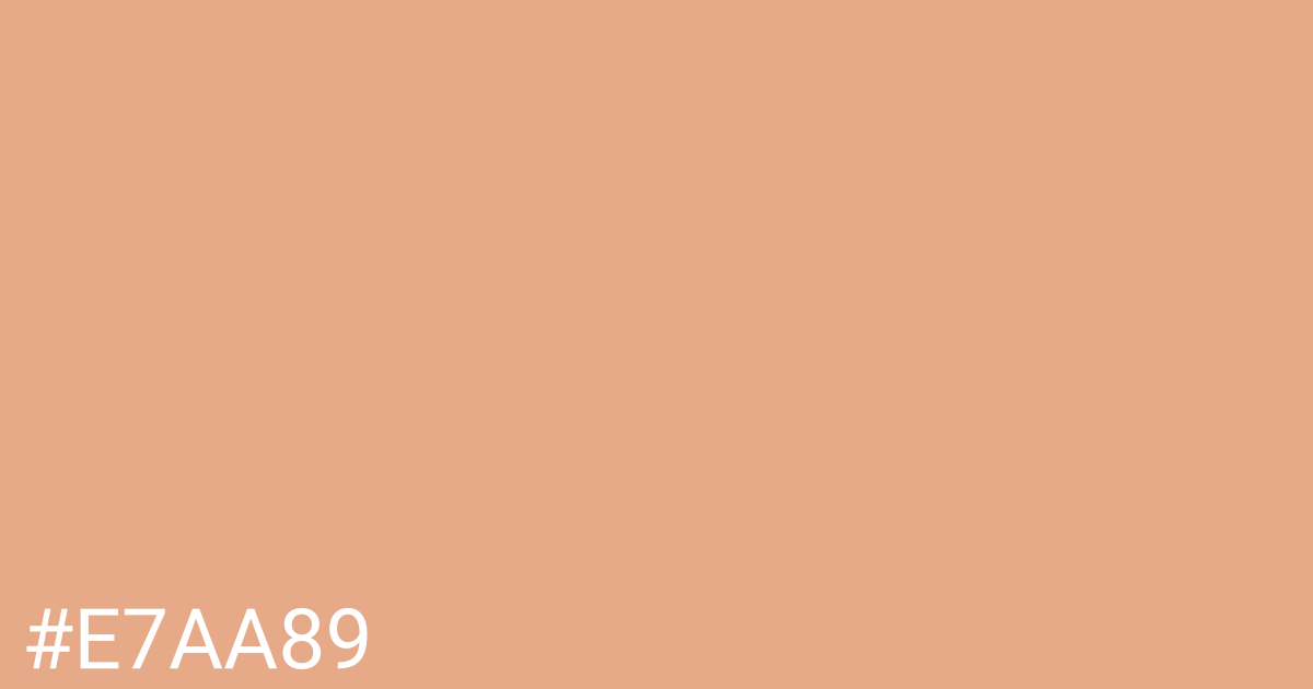 Hex color #e7aa89 graphic