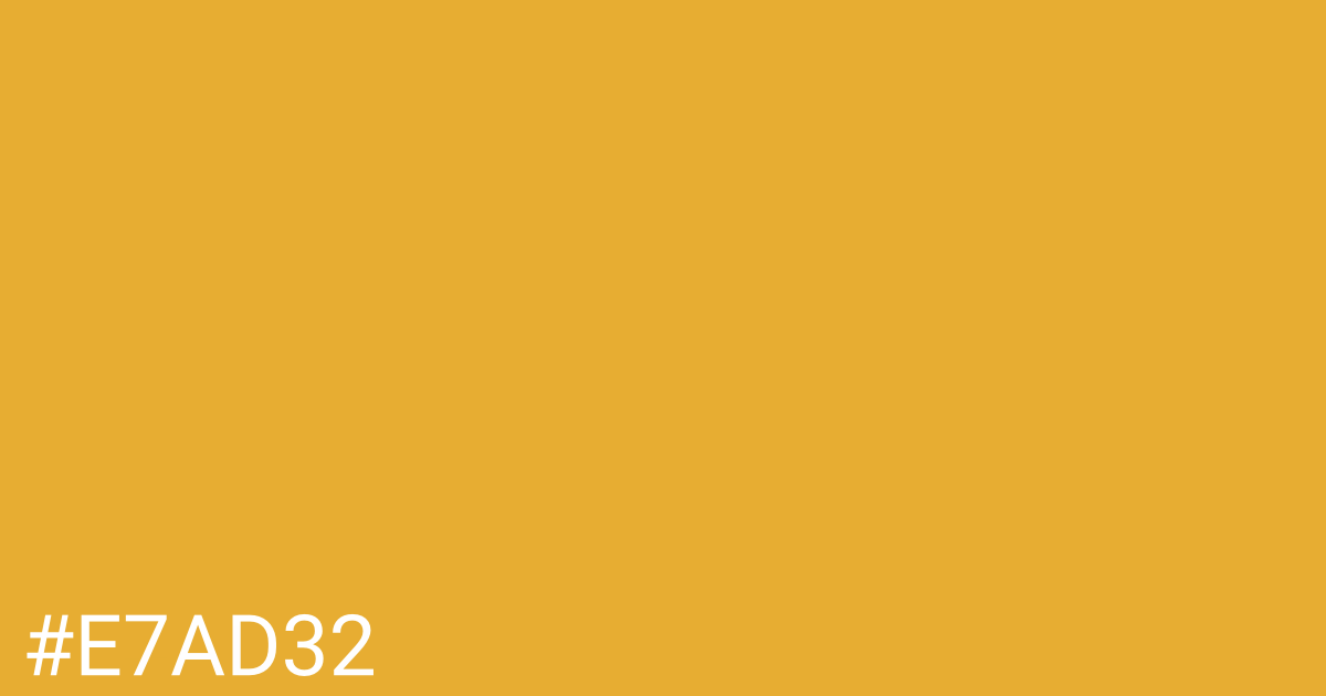 Hex color #e7ad32 graphic