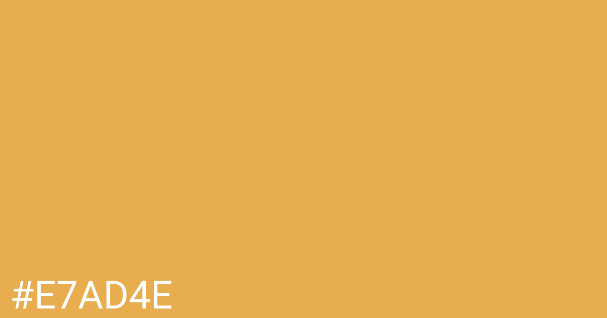 Hex color #e7ad4e graphic