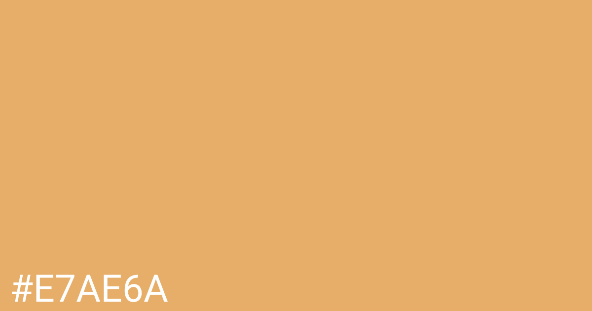 Hex color #e7ae6a graphic