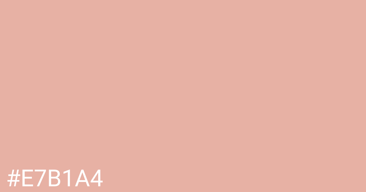 Hex color #e7b1a4 graphic