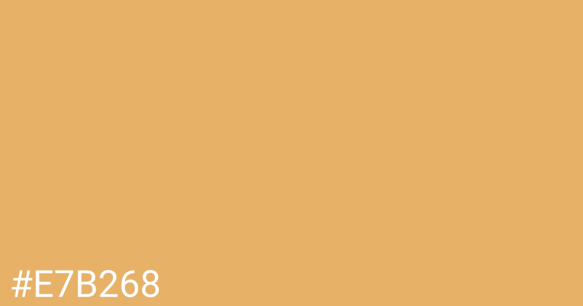 Hex color #e7b268 graphic