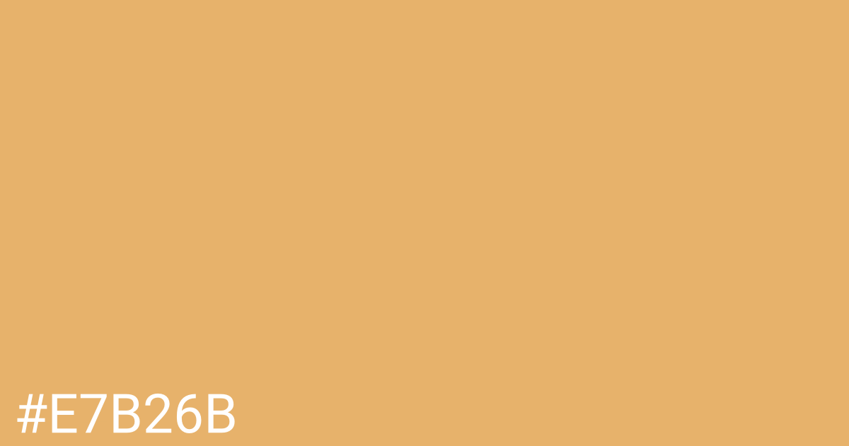 Hex color #e7b26b graphic