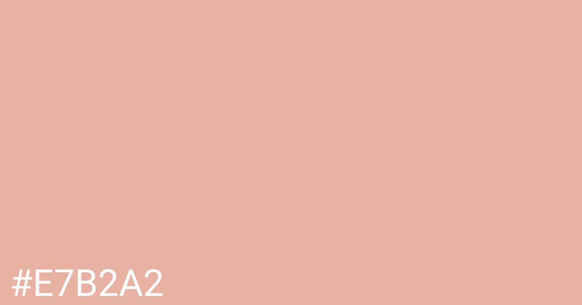 Hex color #e7b2a2 graphic