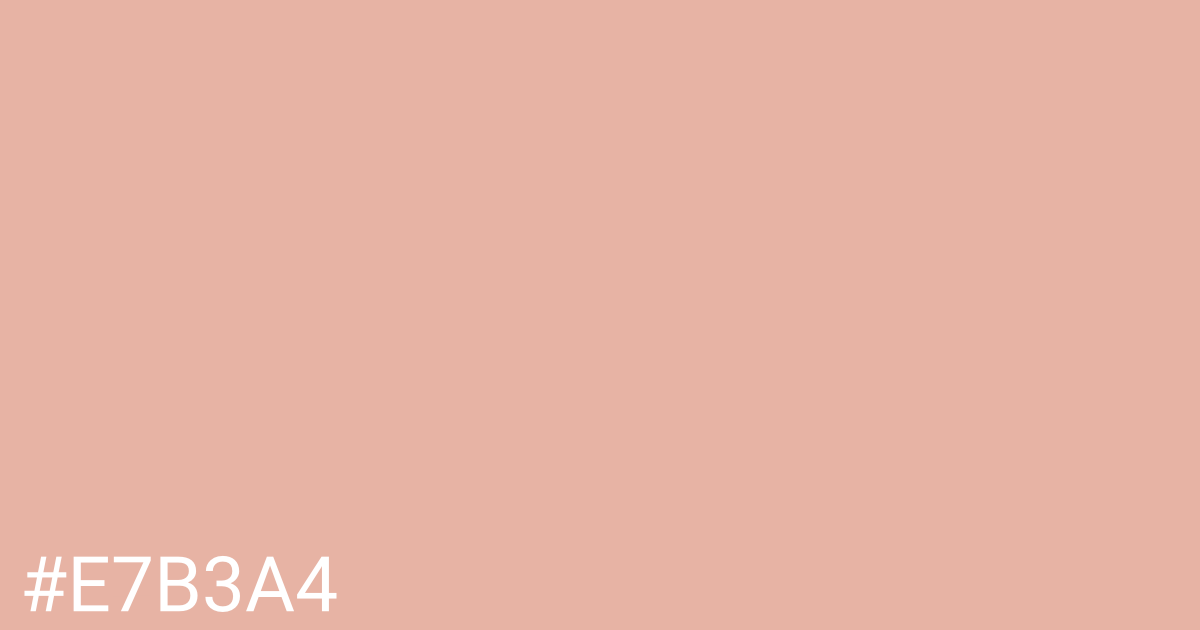 Hex color #e7b3a4 graphic