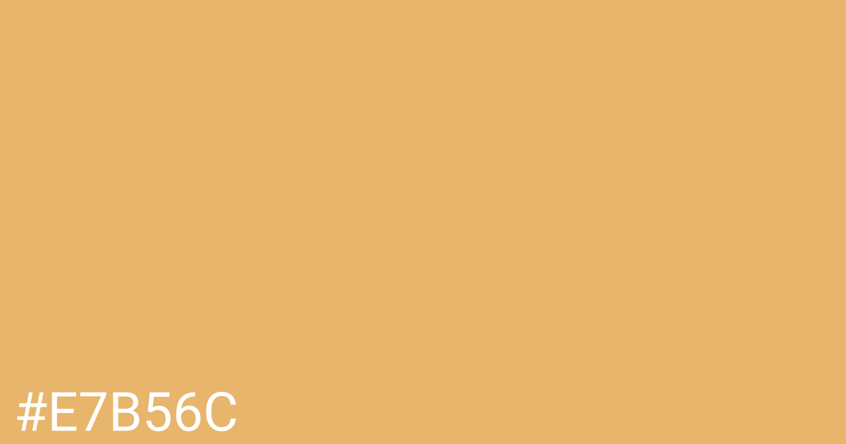 Hex color #e7b56c graphic