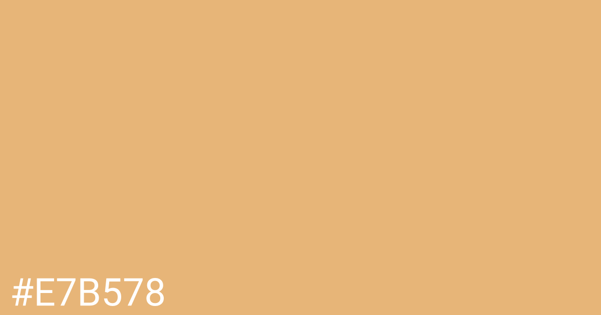 Hex color #e7b578 graphic