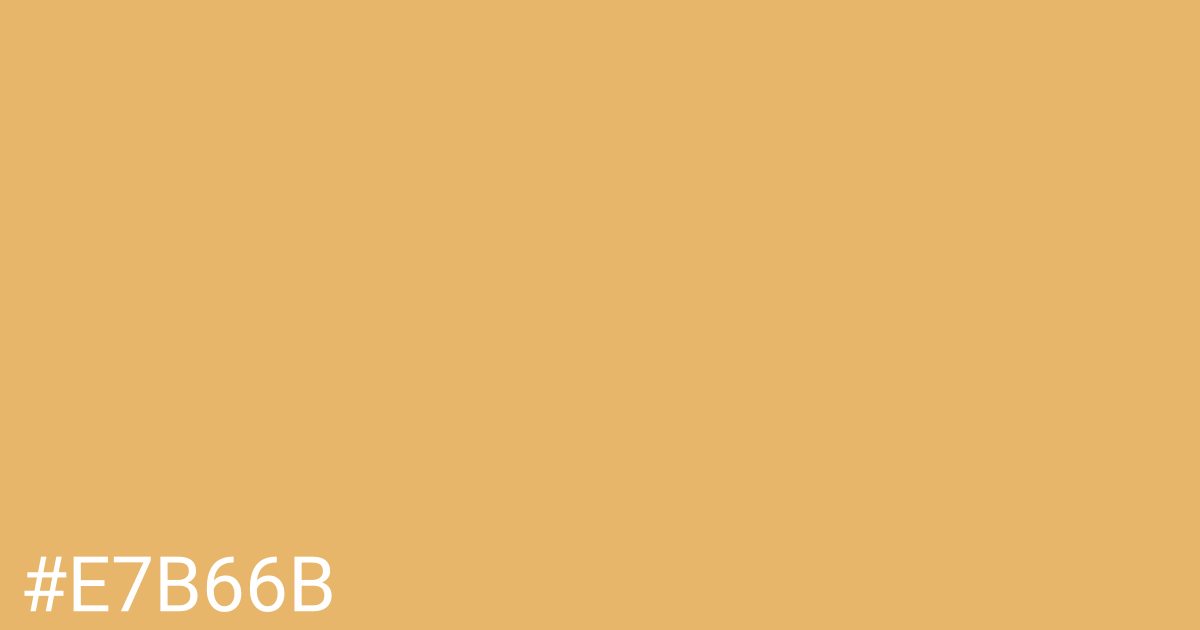 Hex color #e7b66b graphic