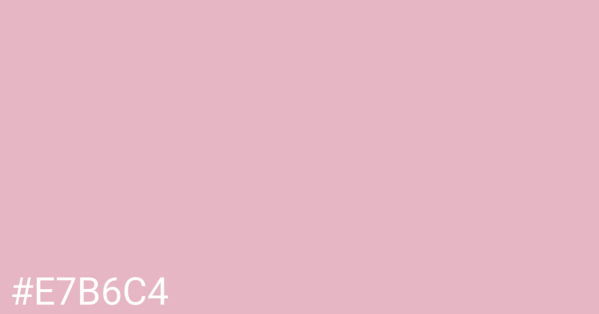 Hex color #e7b6c4 graphic