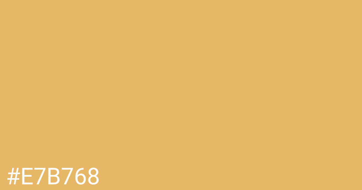 Hex color #e7b768 graphic