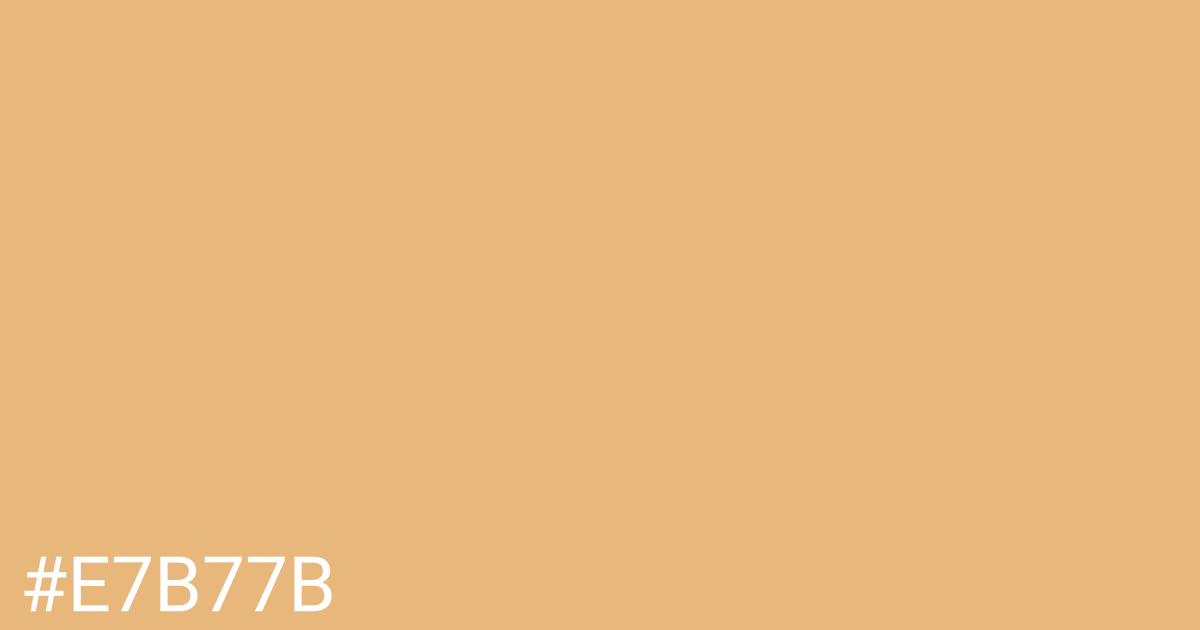 Hex color #e7b77b graphic