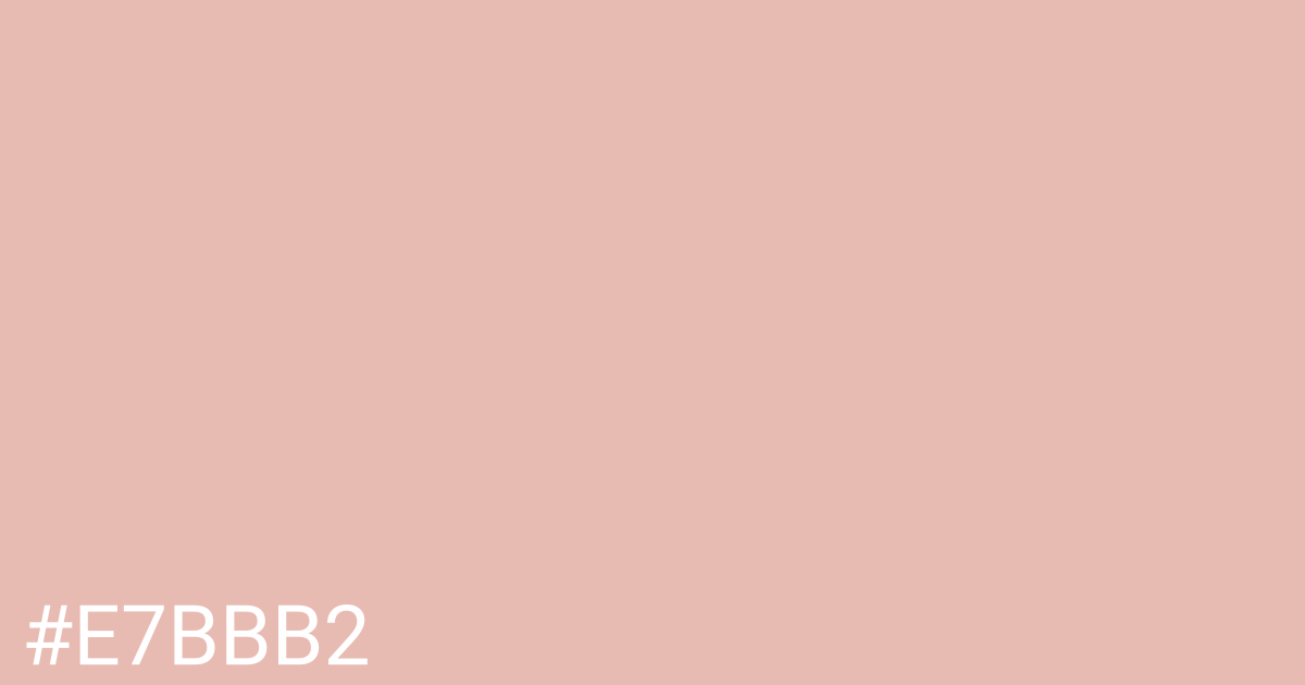 Hex color #e7bbb2 graphic