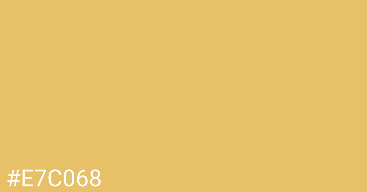 Hex color #e7c068 graphic