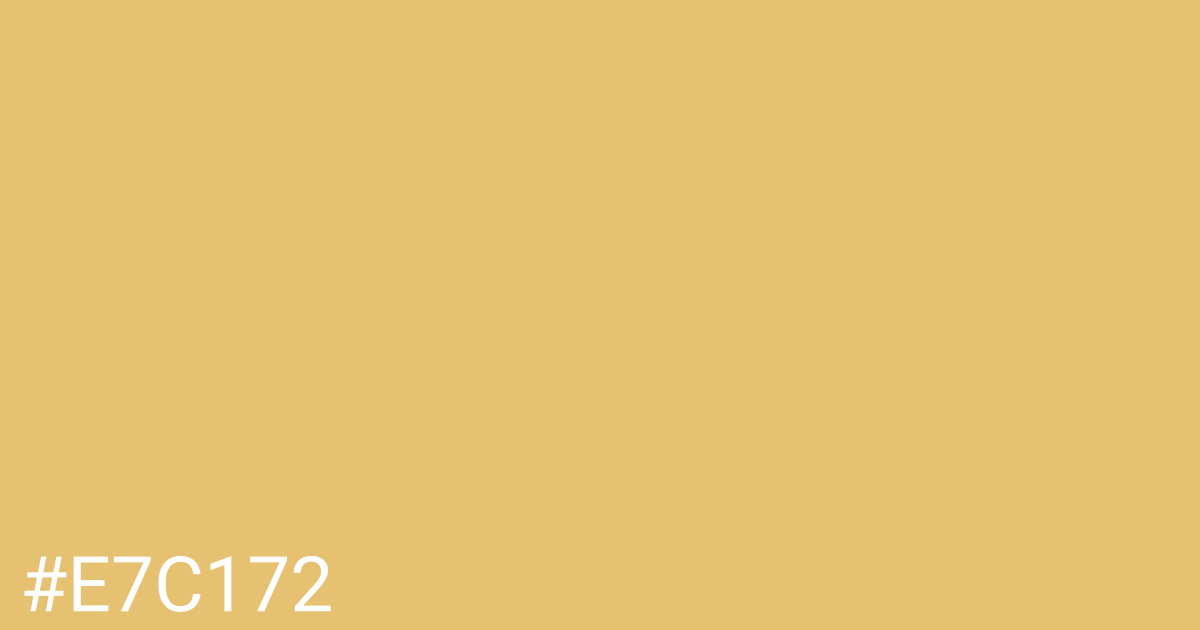 Hex color #e7c172 graphic